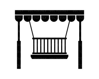Porch Swing Vector Images SVG Files Digital Cutting Files Ai, Eps, PNG, PDF, Svg