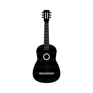 Acoustic Guitar Svg Cut File, Acoustic Guitar Cut Files, Acoustic Guitar Clip Art, Acoustic Guitar Vinyl Cut File, Acoustic Guitar Eps
