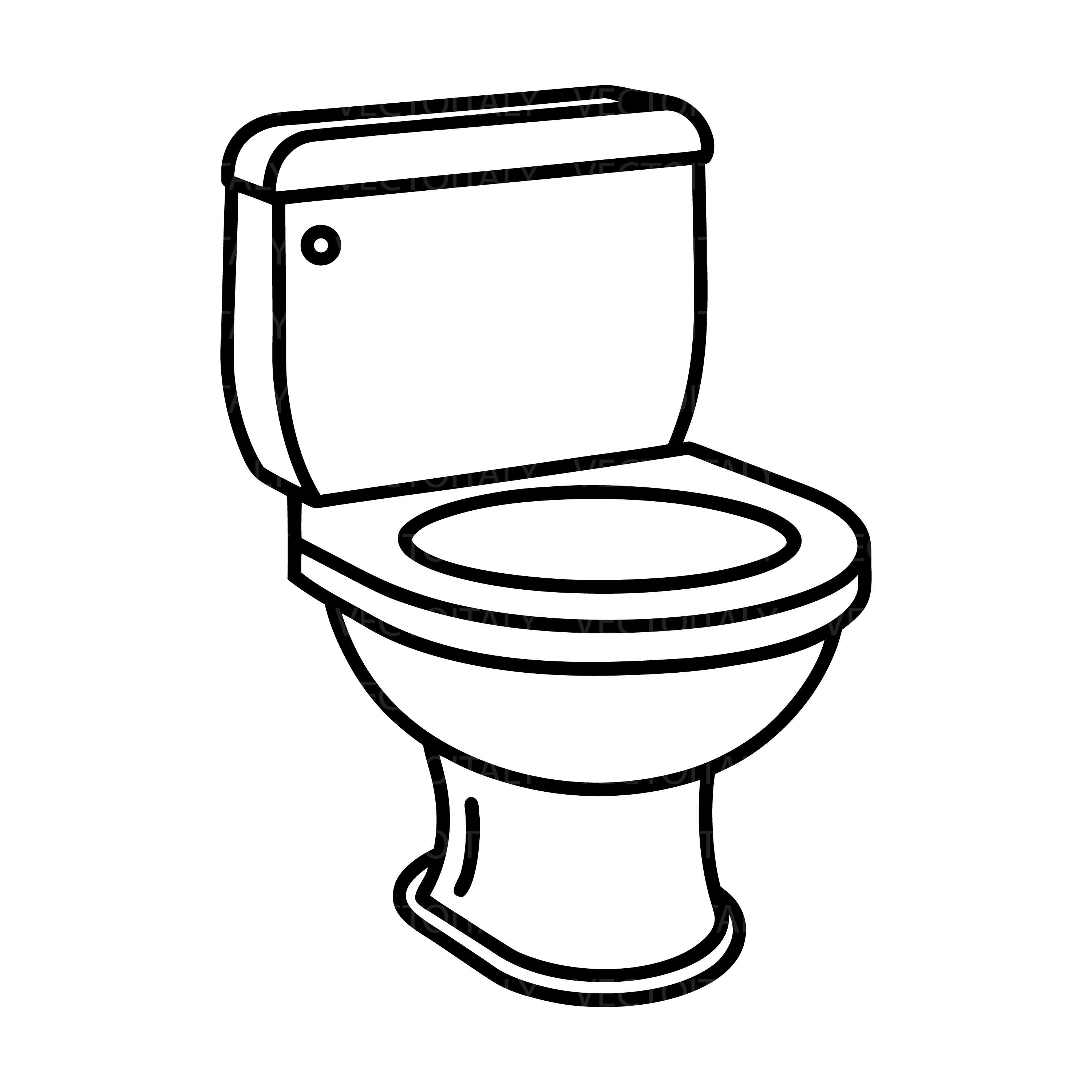 Free Kawaii Toilet Clipart Template to Edit Online, image size:3000x3000
