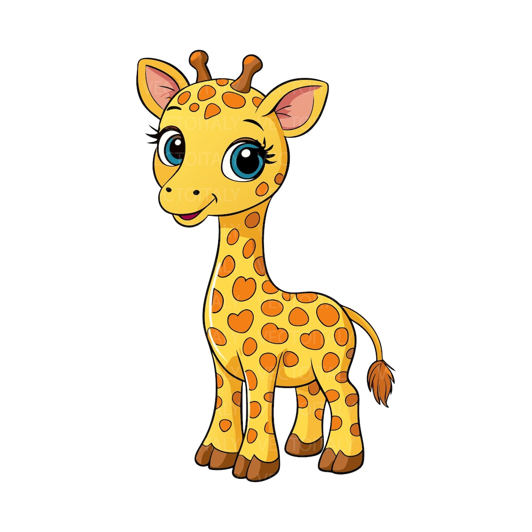 Cute Baby Giraffe SVG PNG PDF Eps. Cricut, Silhouette Cut Files ...