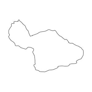 Maui-Karte Umriss SVG, Maui-Svg, detaillierte Hawaii-Karte SVG-Schnittdatei - PNG - PDF - Cricut - Lake Beach - Clipart - Cutter-Vorlage