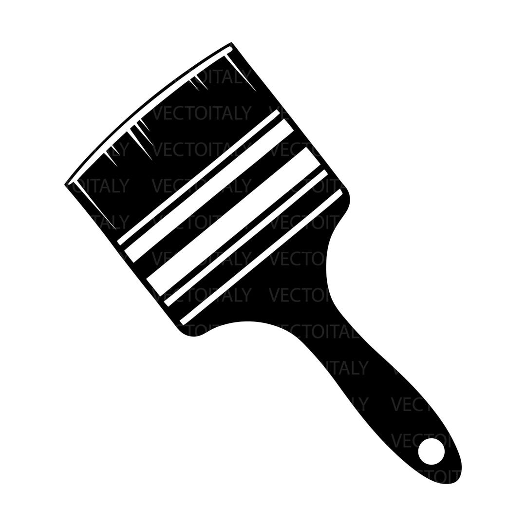 Paintbrush SVG Paintbrush PNG Painter Brush Clip Art Cut File ...
