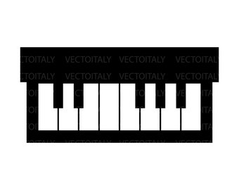 Piano, Piano Keys, Notes, Music, Keyboard Clip Art, Clipart, Design, Svg Files, Png Files, Eps, Pdf Files, Silhouette, Cricut, Cut File