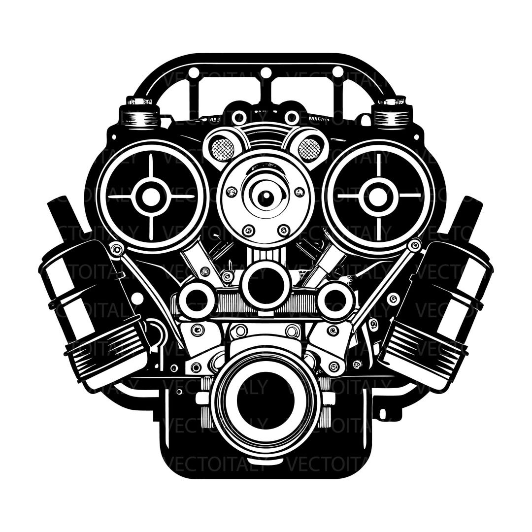 Engine Svg, Car Engine Svg, Car Svg, Automobile Svg, Car Silhouette Svg ...
