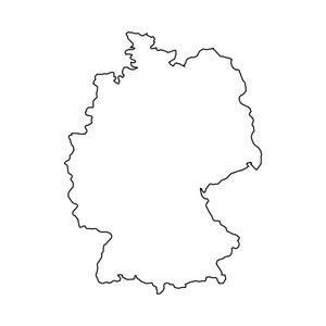 Duitsland kaart Duitsland overzicht Duitse Cricut bestanden gesneden bestanden SVG PNG Vector wereldkaart landen vorm grens Berlijn