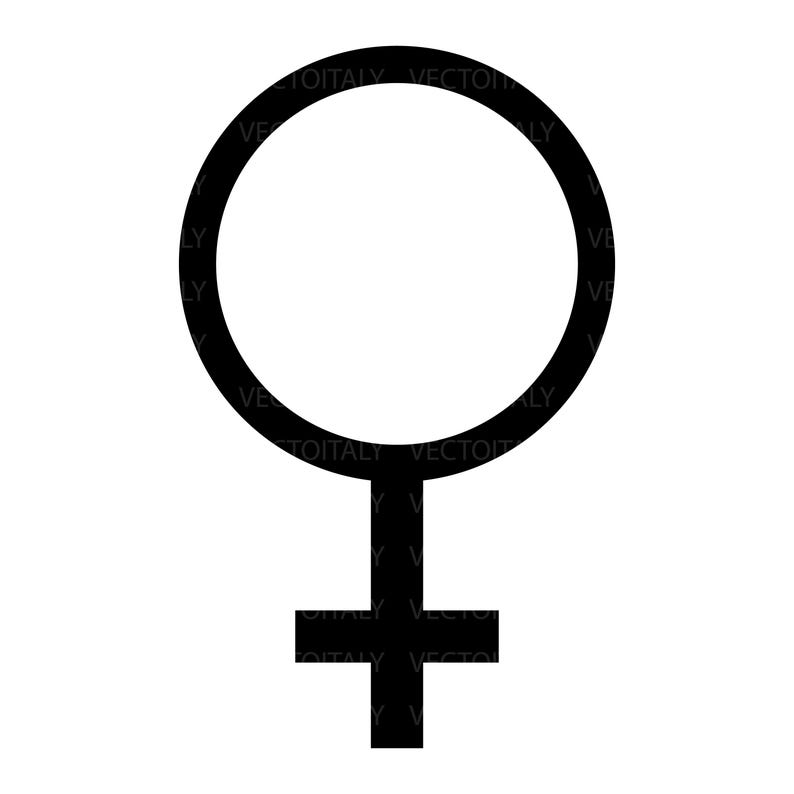 Female Sign Symbol Header Female Symbol SVG: Gender Sign Cut File, Clipart (digital Download ...
