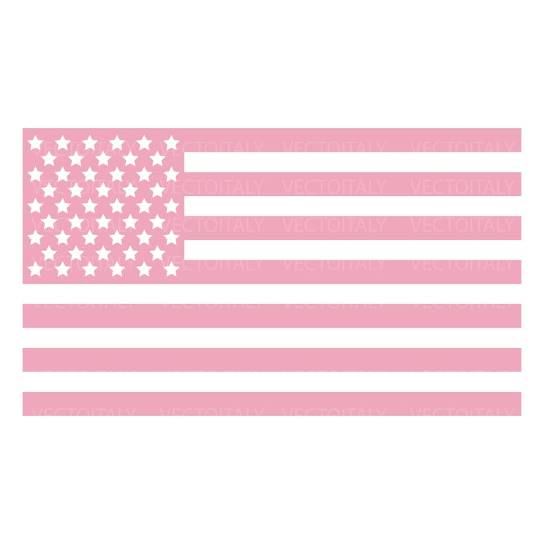Pink American Flag SVG PNG, Patriotic Clipart (digital Download) - Etsy