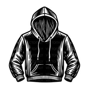 Hoodie SVG, Hooded Sweatshirt SVG, Hooded Sweater Cap SVG, Hoodie Cut File, Pdf, Svg, Cut File