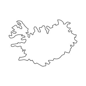 IJsland SVG, IJsland gesneden bestanden, IJsland overzicht SVG, IJsland silhouet SVG, IJsland kaart illustraties, IJsland Vector