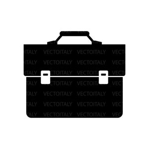 Porte-documents SVG Cut File, Bagages PNG, Sac, Voyage, Valise, Emploi, Travail, Boîte à outils, Sac pour ordinateur portable Clipart, TÉLÉCHARGEMENT numérique instantané