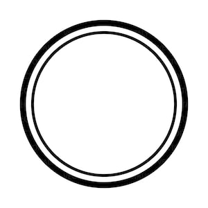 Double Circle Frame Svg, Circle Monogram Svg, Circle Wreath Svg, Circle Border Svg. Vector Cut file Cricut, Silhouette, Pdf Png Eps Jpeg Svg