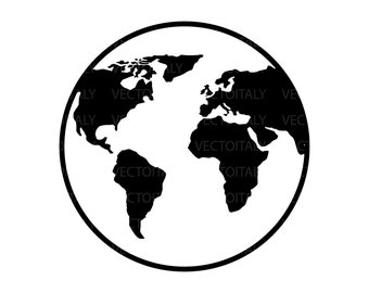 Earth svg, Planet Earth png, World pdf, Planet png, Globe svg, World map