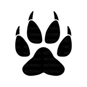 Op de afbeelding: Zwarte silhouet van een wolfspot.