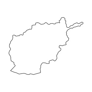 Afghanistan outline SVG, Afghanistan Vector, Afghanistan design, Country svg, Afghanistan shape, Afghanistan silhouette