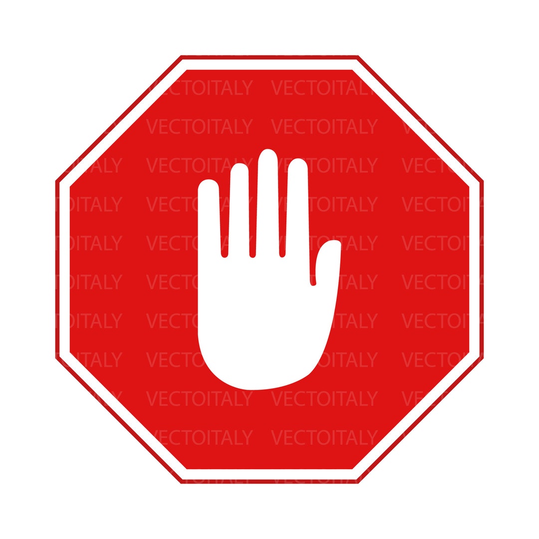 Stop Sign Figure Man.pdf Stop Sign Hand Sign Symbol SVG svg, Pdf, Eps, Png Cut File for Cricut ...