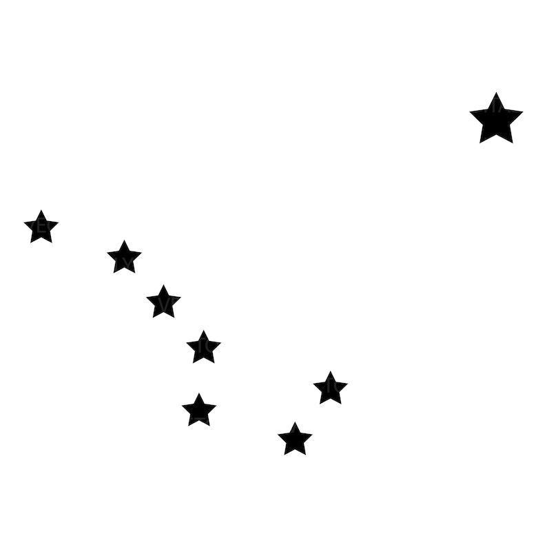 Alaska State Flag Stars SVG | AK State Flag Silhouette | Star Vector ...