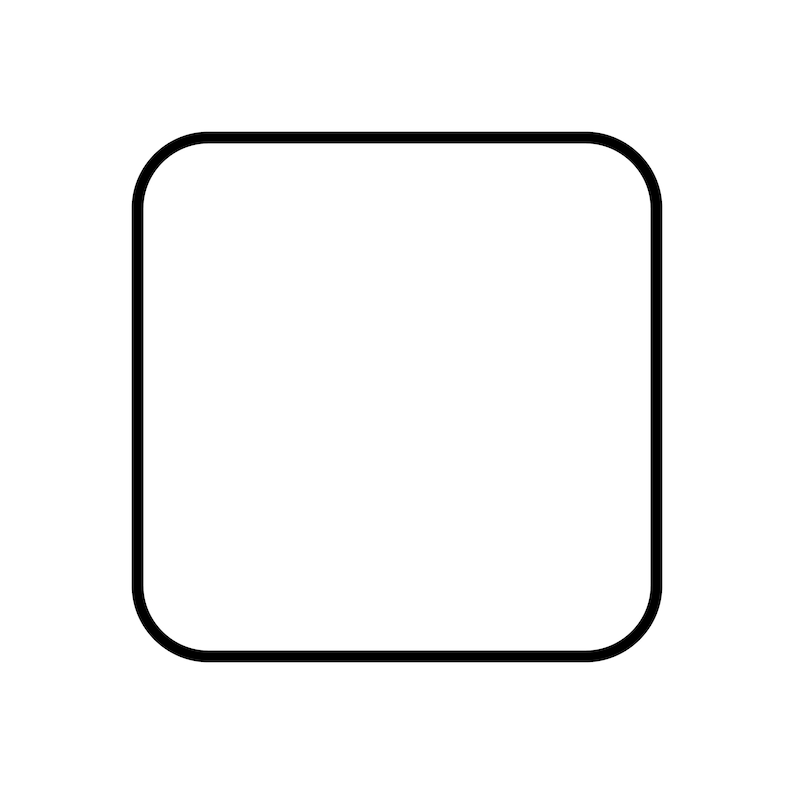 Basic Rounded Square Rounded Square Outline SVG, Square Cut Files, Square Outline Vector ...