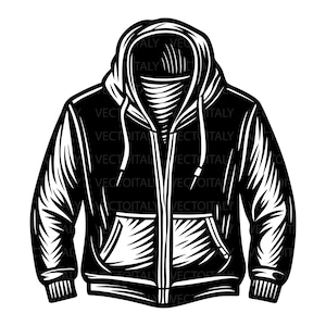 Hoodie SVG, Hooded Sweatshirt SVG, Hooded Sweater Cap SVG, Hoodie Cut File, Pdf, Svg, Cut File