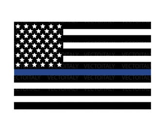 AES USA American Police Thin Blue Line Flag Black Wallet With Detachable 4" Chain - Men's ID Wallet - View #12