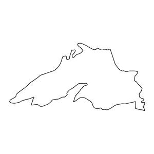 Esquema del Lago Superior SVG, Gran lago SVG, Ontario SVG, Canadá Svg, hogar, Archivo Svg, descarga digital para cricut