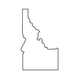 Idaho Outline SVG Files, Idaho Cut Files, United States of America Vector Files, Idaho Vector, Idaho Map Clip Art