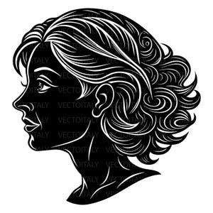 Woman Silhouette svg, Beautiful Woman svg, Girl silhouette svg, girl silhouette, Beauty svg