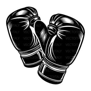 Può includere: Un paio di guantoni da boxe neri con cuciture bianche e una superficie testurizzata.