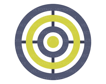 Target - JPG, png & SVG, EPS cut file, Printable Digital, dart shooting target - Instant Download