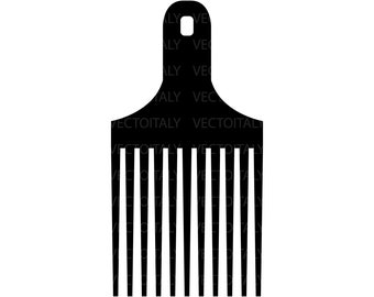 Afro Comb SVG, Afro Pick Svg, Natural Hair Svg, Afro Puff Svg, Afro Svg, Black Woman Svg, Black History Month Svg Cut File