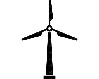 Wind Turbine Svg Renewable Energy Svg Wind Turbine Digital Download for Cricut and Silhouette includes svg, eps, pdf, jpeg