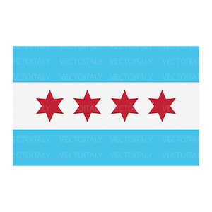 Può includere: Una bandiera rettangolare con sfondo azzurro, una striscia orizzontale bianca e quattro stelle rosse a sei punte. La bandiera ha un bordo superiore e inferiore azzurro.