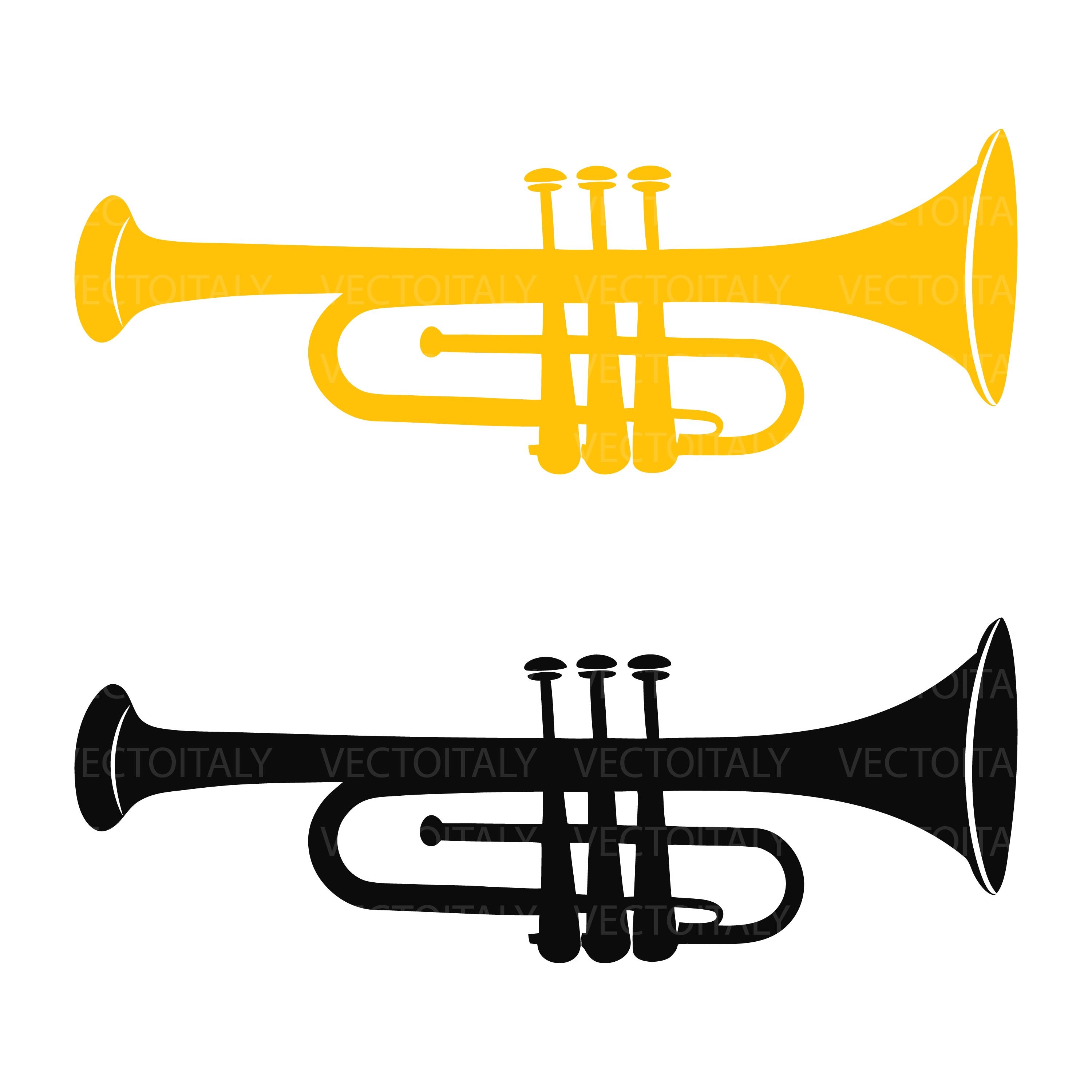 Trumpet SVG, Trumpet PNG, Trumpet Clip Art, Vector Cut File ...