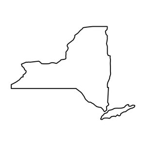 New York Outline SVG-Dateien, New York Cut-Dateien, Vereinigte Staaten von Amerika Vektordateien, New York Vektor, New York Map ClipArt