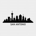 Skyline San Antonio illustrated in vector and available in SVG, Eps and Ai format and available for instant download