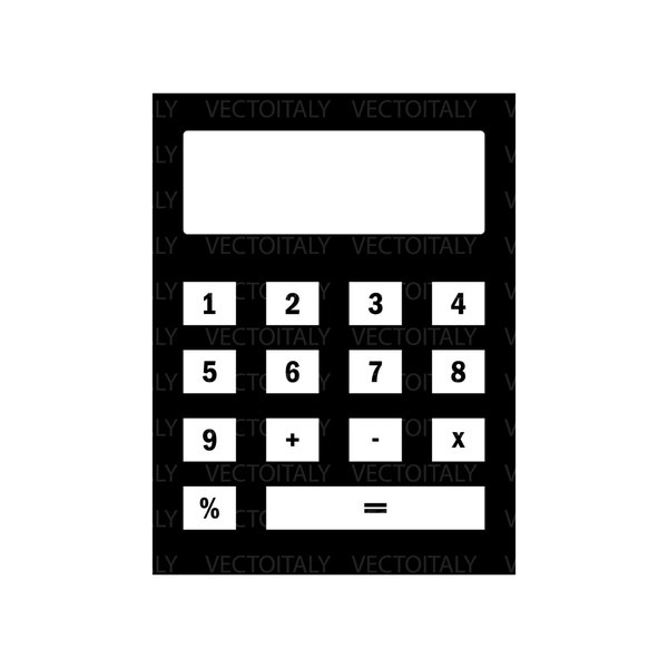 Calculator Svg - Etsy