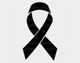 Cancer ribbon illustrated in vector and available in SVG, Eps, JPG, Png and PDF format and available for instant download