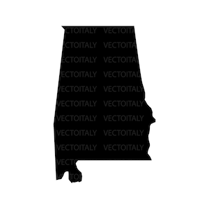 Fichiers SVG de l’Alabama, fichiers coupés de l’Alabama, fichiers vectoriels des États-Unis d’Amérique, vecteur de l’Alabama