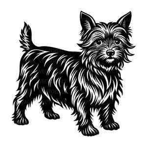 Cairn Terrier SVG, Silhouettes pdf, Dog Peeking SVG for Cricut, Cairn Terrier clipart, png Cut file, iron on, vector, vinyl shirt design