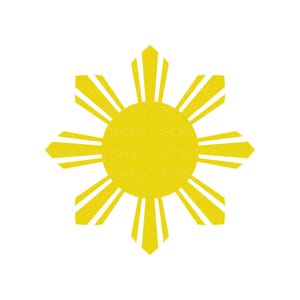Philippines Flag Sun Svg, Philippine Flag svg, Filipina, Filipino Cut File, PNG - PDF - Cricut - Vector Clipart - Design