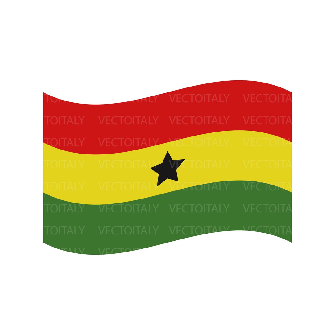 Ghana Flag Svg, Ghana Svg, Africa Svg, African Country Svg, Ghana Flag ...