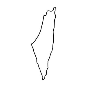 Palestina overzicht SVG PNG, Palestina Vector, Palestina ontwerp, land SVG, Palestina vorm SVG, Palestina silhouet SVG