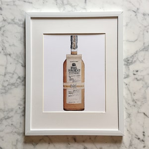 Basil Hayden's Bourbon Print | Kentucky Bourbon Art | Bourbon Office Decor | Bar Cart Decor | Father's Day Bourbon Gift | Bourbon Lover Gift