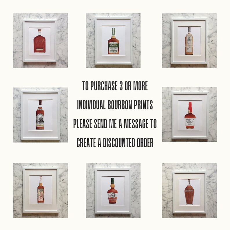 Four Roses Bourbon Watercolor Art Print Kentucky Bourbon Trail Painting Four Roses Single Barrel Bourbon Lover Gift Bar Room Decor image 5