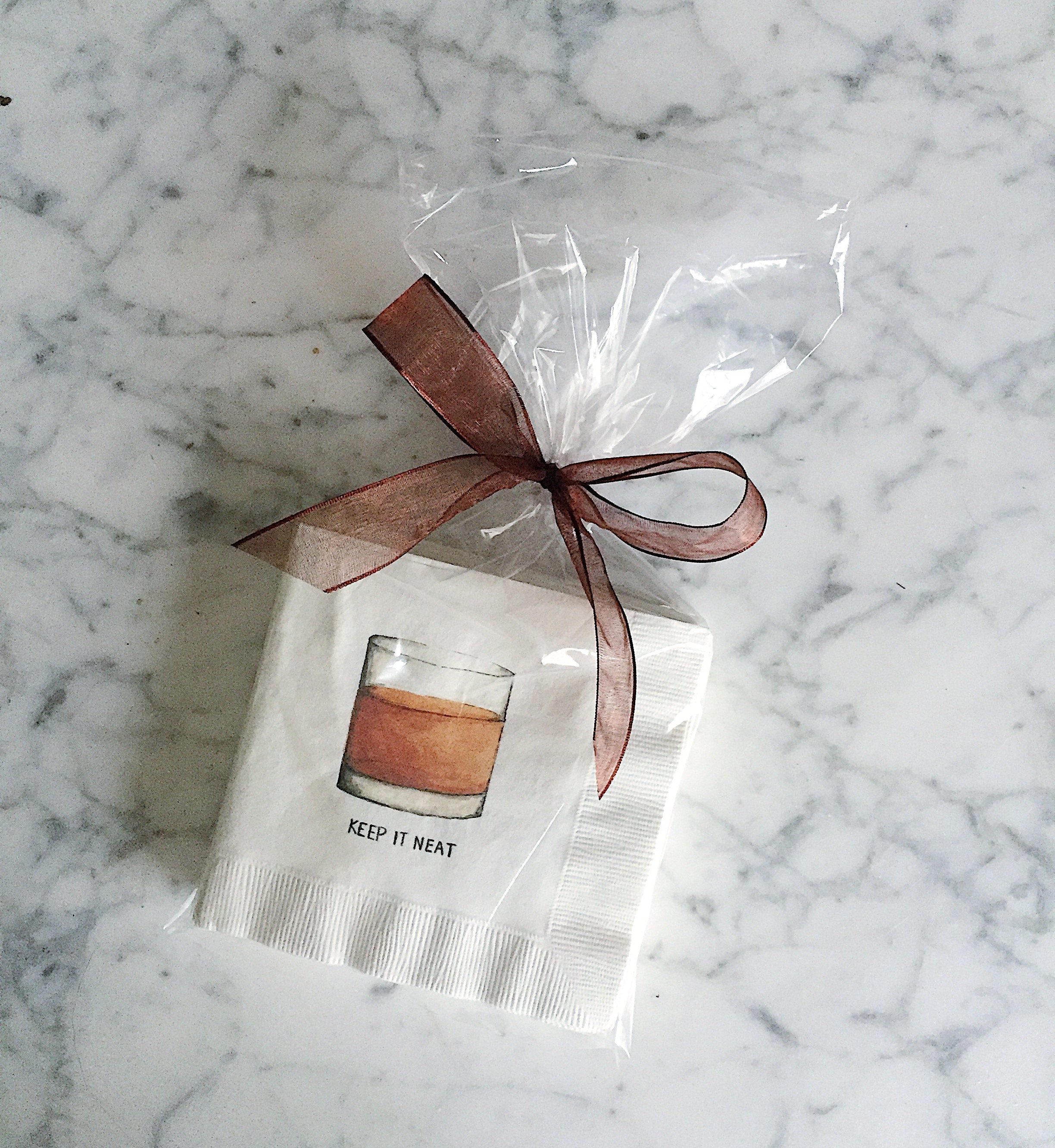 Bourbon Cocktail Napkins Bourbon Napkins Keep It Neat Etsy