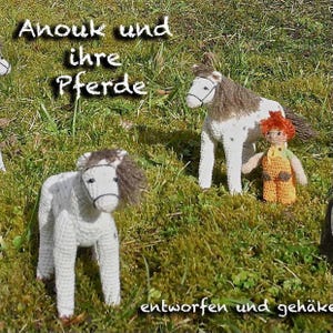Anouk, the horse girl, German instructions, German pattern