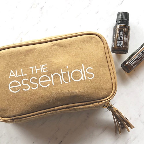 Essential Oil Storage Carrying Case Canvas Bag 24 Bottles Etsy