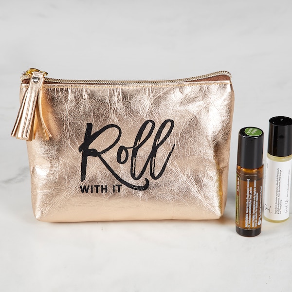 Essential Oil Roller Bottle Carrying Case | Stylish & Eco-Friendly | Holds 5 Roller Bottles, any brand