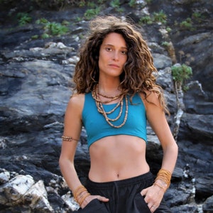 Yoga Crop Top - Boho Festival Activewear