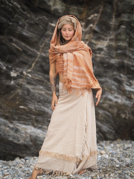 Khadi Indische Katoen Kleding Aardse Khadi-sjaal, Katoenen Sjaal