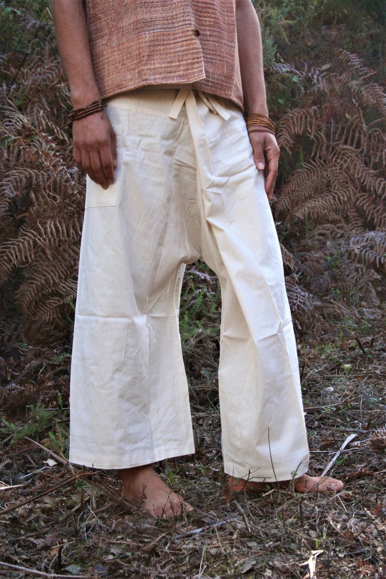 Natural Fisherman Pants Natural Thai Pants Natural Cotton | Etsy